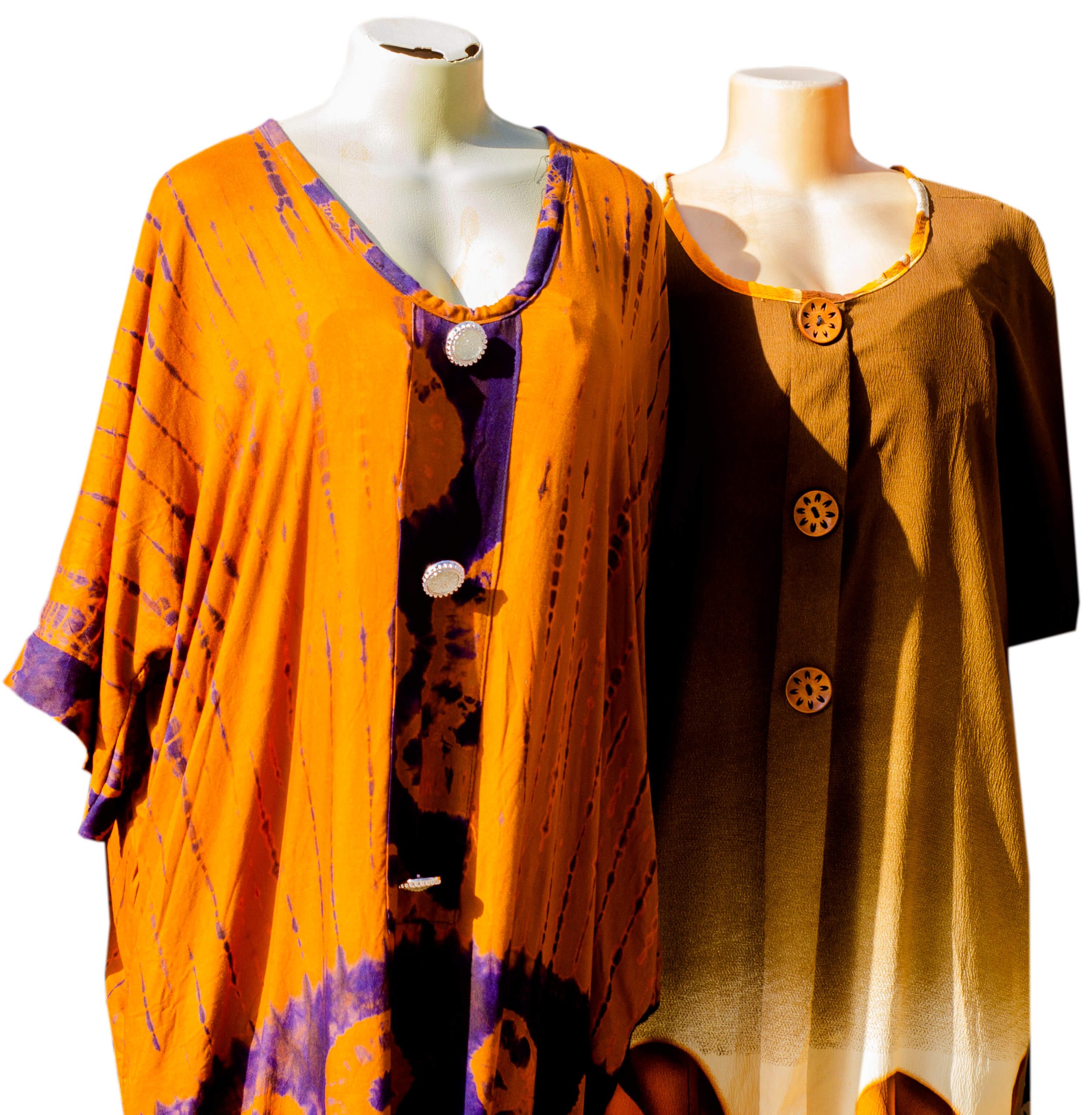 Handmade Tie-Dye Kaftan Dress – Loose Fit Ethnic Summer Tunic