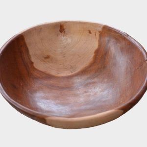 Handcrafted Natural Wooden Bowl Set – 4 Piece Rustic Wooden Serving Bowls