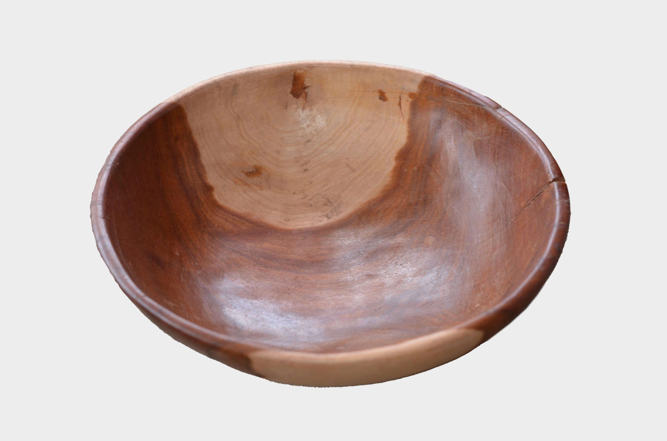 Handcrafted Natural Wooden Bowl Set – 4 Piece Rustic Wooden Serving Bowls