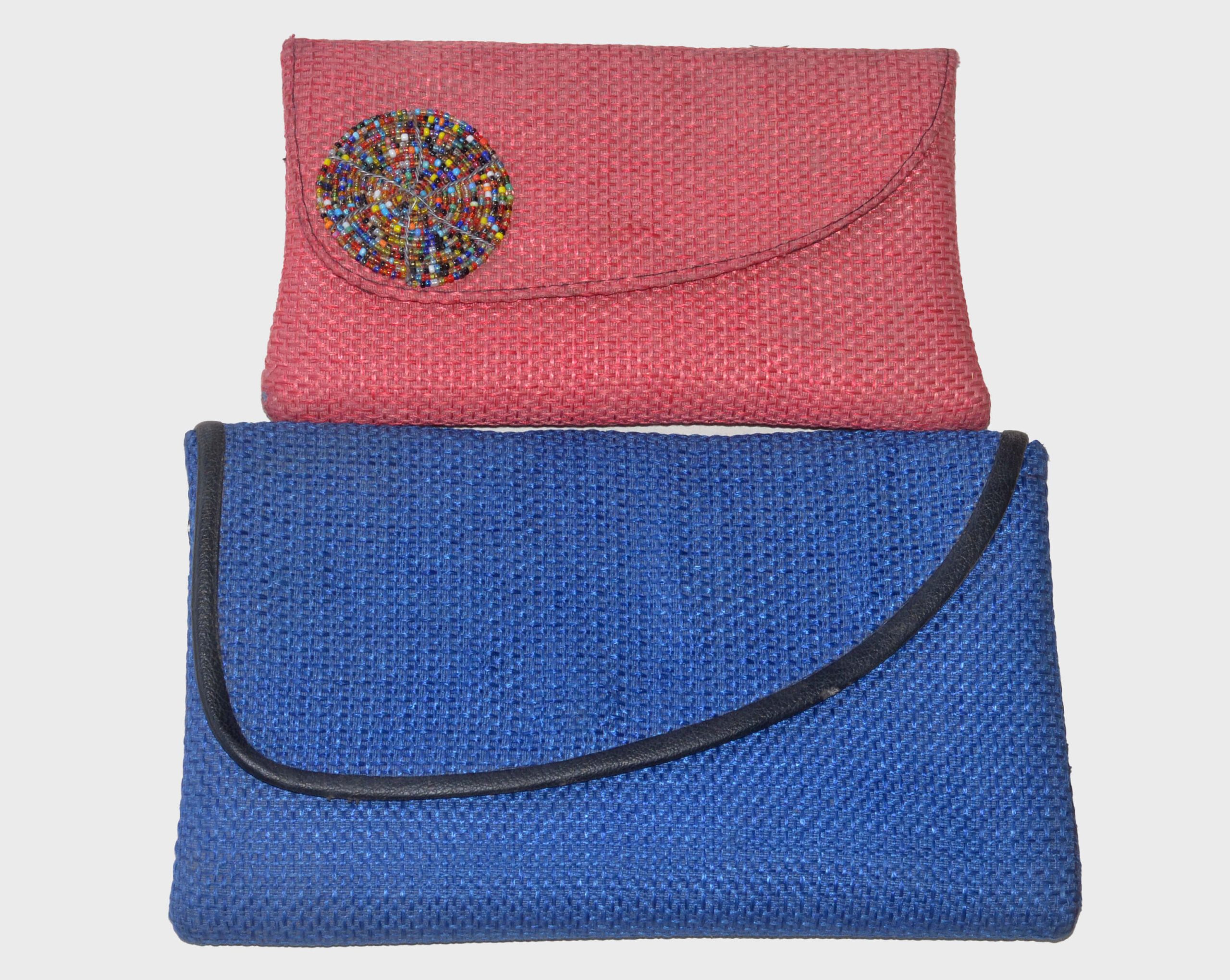 Handmade Beaded Clutch Bag – African Style Woven Evening Purse - Image 2