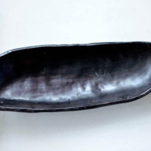 Natural Buffalo Horn Soap Dish – Handcrafted Boat-Shaped Soap Holder
