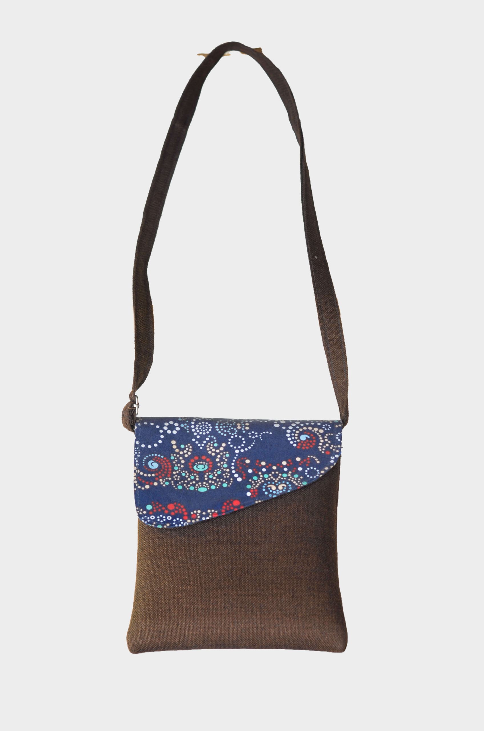 Handmade Ethnic Fabric Crossbody Bag – Boho Shoulder Bag