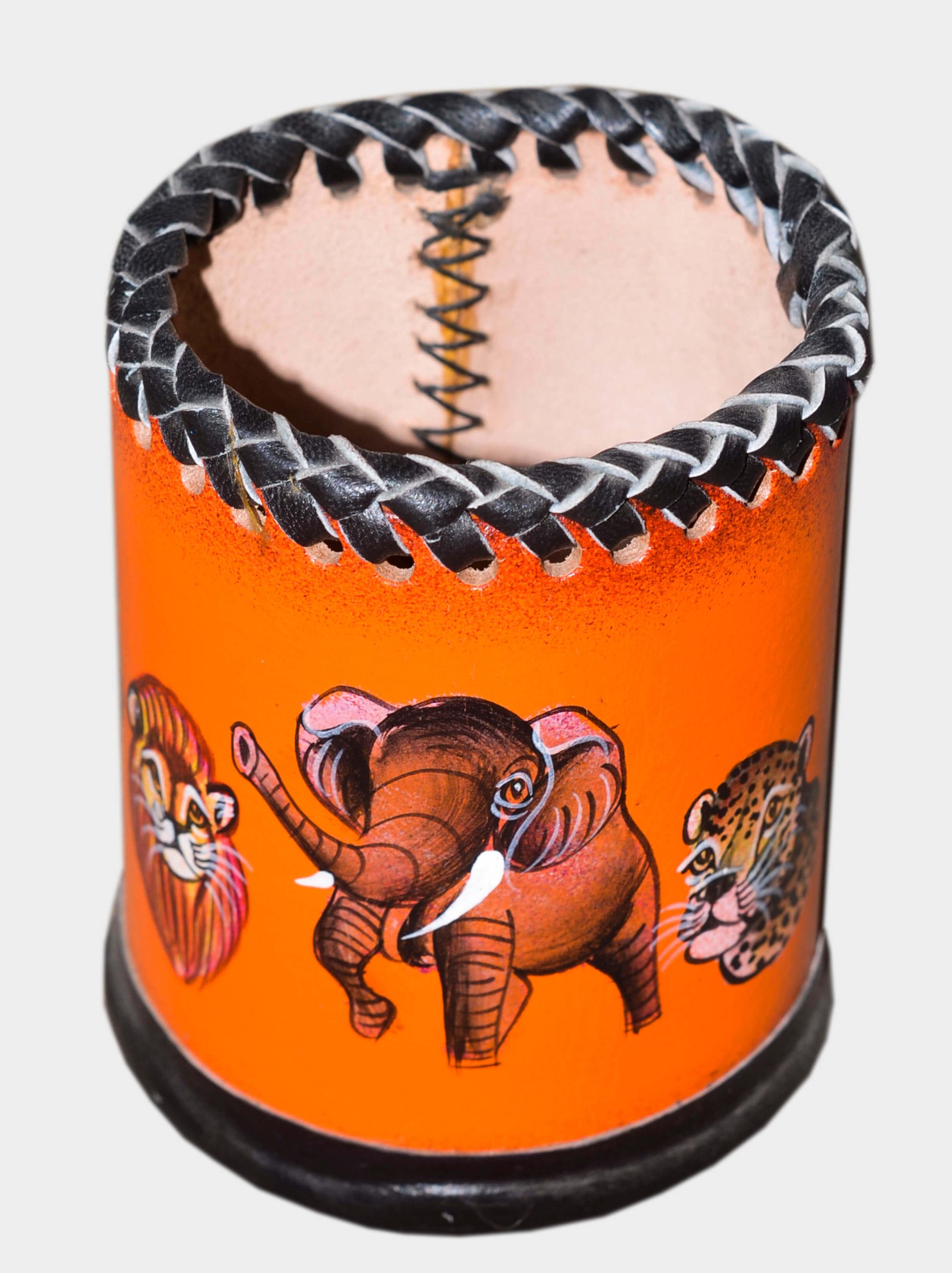 African Tribal Animal Hand Drum – Handcrafted Safari Drum Wall Décor