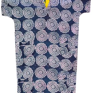 Traditional Indigo Batik Tunic – Handmade Patterned Ethnic Shirt