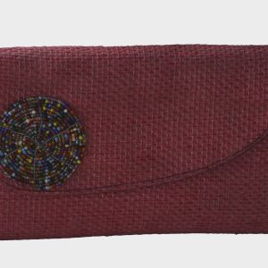 Handmade Beaded Clutch Bag – African Style Woven Evening Purse