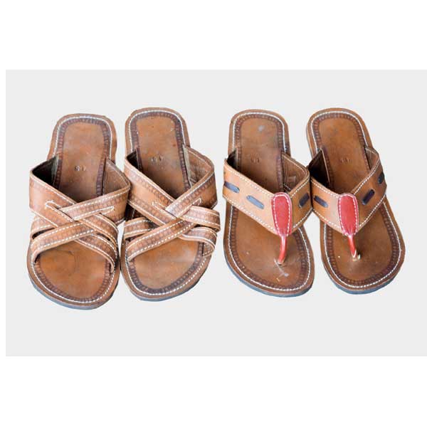 Handmade African Leather Sandals – Traditional Artisan Summer Slippers